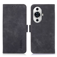 Coque Portefeuille Livre Cuir Etui Clapet K09Z pour Huawei Nova 11 Noir