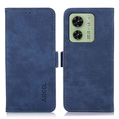 Coque Portefeuille Livre Cuir Etui Clapet K09Z pour Motorola Moto Edge 40 5G Bleu