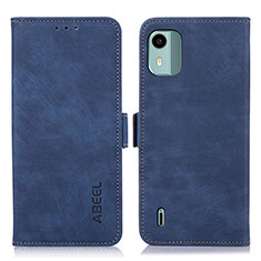 Coque Portefeuille Livre Cuir Etui Clapet K09Z pour Nokia C12 Bleu