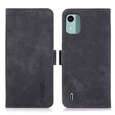 Coque Portefeuille Livre Cuir Etui Clapet K09Z pour Nokia C12 Noir