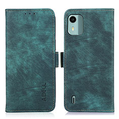 Coque Portefeuille Livre Cuir Etui Clapet K09Z pour Nokia C12 Pro Vert