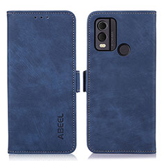 Coque Portefeuille Livre Cuir Etui Clapet K09Z pour Nokia C22 Bleu