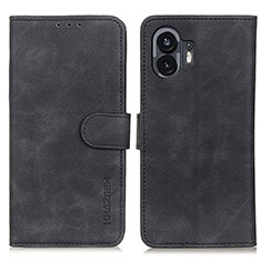 Coque Portefeuille Livre Cuir Etui Clapet K09Z pour Nothing Phone 2 Noir