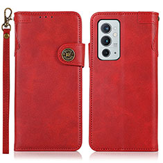 Coque Portefeuille Livre Cuir Etui Clapet K09Z pour OnePlus 9RT 5G Rouge