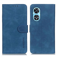 Coque Portefeuille Livre Cuir Etui Clapet K09Z pour Oppo A1 5G Bleu