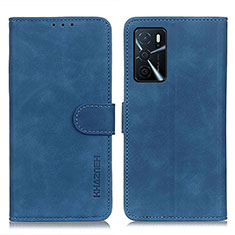 Coque Portefeuille Livre Cuir Etui Clapet K09Z pour Oppo A16 Bleu