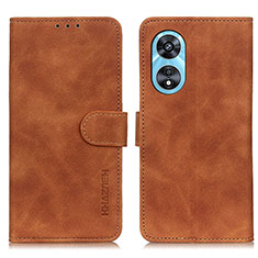 Coque Portefeuille Livre Cuir Etui Clapet K09Z pour Oppo A1x 5G Marron