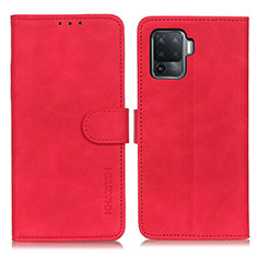 Coque Portefeuille Livre Cuir Etui Clapet K09Z pour Oppo A94 4G Rouge