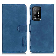 Coque Portefeuille Livre Cuir Etui Clapet K09Z pour Oppo A94 5G Bleu