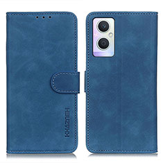 Coque Portefeuille Livre Cuir Etui Clapet K09Z pour Oppo A96 5G Bleu