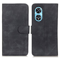 Coque Portefeuille Livre Cuir Etui Clapet K09Z pour Oppo A98 5G Noir