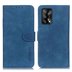 Coque Portefeuille Livre Cuir Etui Clapet K09Z pour Oppo F19 Bleu