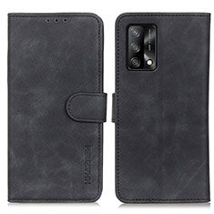 Coque Portefeuille Livre Cuir Etui Clapet K09Z pour Oppo F19 Noir