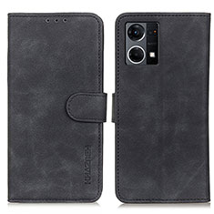 Coque Portefeuille Livre Cuir Etui Clapet K09Z pour Oppo F21 Pro 4G Noir