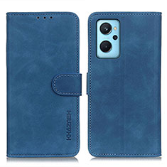 Coque Portefeuille Livre Cuir Etui Clapet K09Z pour Oppo K10 4G Bleu