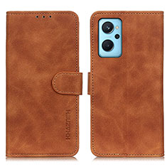 Coque Portefeuille Livre Cuir Etui Clapet K09Z pour Oppo K10 4G Marron