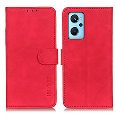 Coque Portefeuille Livre Cuir Etui Clapet K09Z pour Oppo K10 4G Rouge