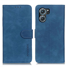 Coque Portefeuille Livre Cuir Etui Clapet K09Z pour Oppo K10 5G Bleu