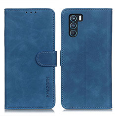 Coque Portefeuille Livre Cuir Etui Clapet K09Z pour Oppo K9 Pro 5G Bleu