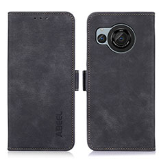 Coque Portefeuille Livre Cuir Etui Clapet K09Z pour Sharp Aquos R8 Noir