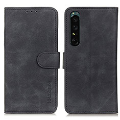 Coque Portefeuille Livre Cuir Etui Clapet K09Z pour Sony Xperia 1 IV SO-51C Noir