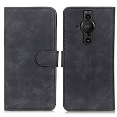 Coque Portefeuille Livre Cuir Etui Clapet K09Z pour Sony Xperia PRO-I Noir