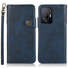 Coque Portefeuille Livre Cuir Etui Clapet K09Z pour Xiaomi Mi 11T 5G Bleu