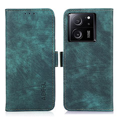 Coque Portefeuille Livre Cuir Etui Clapet K09Z pour Xiaomi Mi 13T Pro 5G Vert