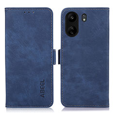 Coque Portefeuille Livre Cuir Etui Clapet K09Z pour Xiaomi Poco C65 Bleu