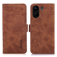 Coque Portefeuille Livre Cuir Etui Clapet K09Z pour Xiaomi Poco C65 Marron