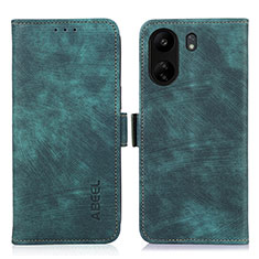 Coque Portefeuille Livre Cuir Etui Clapet K09Z pour Xiaomi Poco C65 Vert