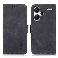 Coque Portefeuille Livre Cuir Etui Clapet K09Z pour Xiaomi Redmi Note 13 Pro+ Plus 5G Noir