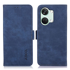 Coque Portefeuille Livre Cuir Etui Clapet K10Z pour OnePlus Nord 3 5G Bleu