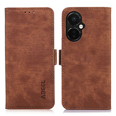 Coque Portefeuille Livre Cuir Etui Clapet K10Z pour OnePlus Nord N30 5G Marron