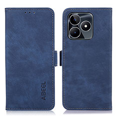 Coque Portefeuille Livre Cuir Etui Clapet K10Z pour Realme C51 Bleu