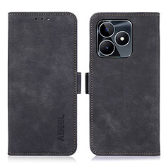 Coque Portefeuille Livre Cuir Etui Clapet K10Z pour Realme C51 Noir