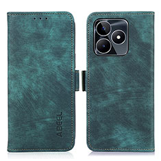 Coque Portefeuille Livre Cuir Etui Clapet K10Z pour Realme C53 India Vert