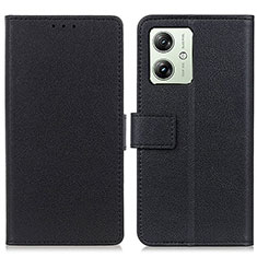 Coque Portefeuille Livre Cuir Etui Clapet KZ2 pour Motorola Moto G54 5G Noir