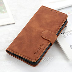 Coque Portefeuille Livre Cuir Etui Clapet KZ3 pour Xiaomi Redmi 13C Marron