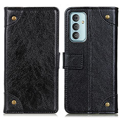 Coque Portefeuille Livre Cuir Etui Clapet KZ6 pour Samsung Galaxy F23 5G Noir