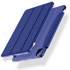 Coque Portefeuille Livre Cuir Etui Clapet L01 pour Apple iPad Pro 11 (2022) Bleu
