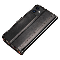 Coque Portefeuille Livre Cuir Etui Clapet L01 pour Apple iPhone 11 Noir