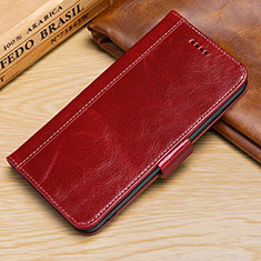 Coque Portefeuille Livre Cuir Etui Clapet L01 pour Apple iPhone XR Rouge