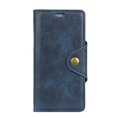 Coque Portefeuille Livre Cuir Etui Clapet L01 pour Asus Zenfone 5 ZS620KL Bleu