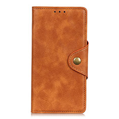 Coque Portefeuille Livre Cuir Etui Clapet L01 pour BQ Vsmart joy 1 Orange