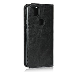 Coque Portefeuille Livre Cuir Etui Clapet L01 pour Google Pixel 4a Noir