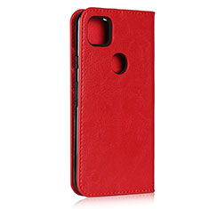 Coque Portefeuille Livre Cuir Etui Clapet L01 pour Google Pixel 4a Rouge