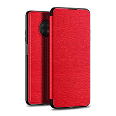 Coque Portefeuille Livre Cuir Etui Clapet L01 pour Huawei Enjoy 20 Plus 5G Rouge