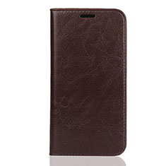 Coque Portefeuille Livre Cuir Etui Clapet L01 pour Huawei Honor Play 8 Marron