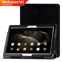Coque Portefeuille Livre Cuir Etui Clapet L01 pour Huawei MediaPad M2 10.0 M2-A10L Noir